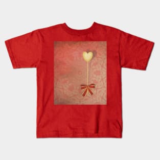 beautiful heart on texture kaleidoscope Kids T-Shirt